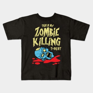 This Is My Zombie Killing Shirt Kids T-Shirt